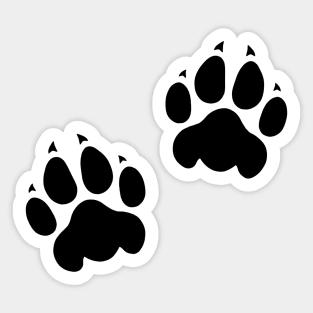 Lion Paw Prints Sticker